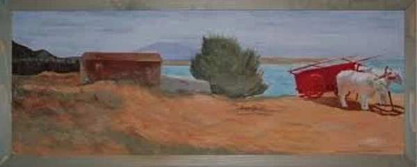 Carro rosso a Castiglioncello, 1867